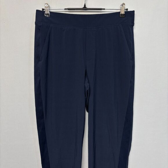 Athleta Women Brooklyn Mid Rise Ankle Pants Size 10 Navy Blue SP23 C023 -22 - Picture 14 of 16